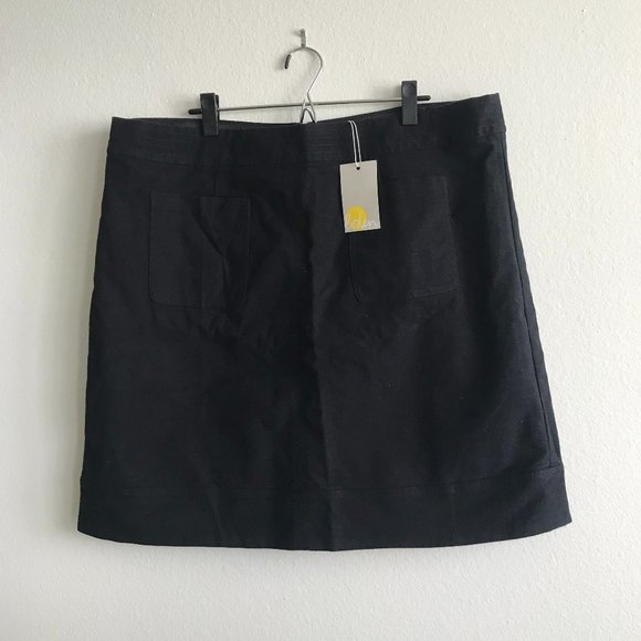 Boden Dresses & Skirts - NWT Boden Black Cotton Pencil Skirt with Front Pockets Size US 18L UK 22L